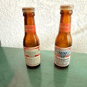 Vintage Budweiser salt and pepper shakers